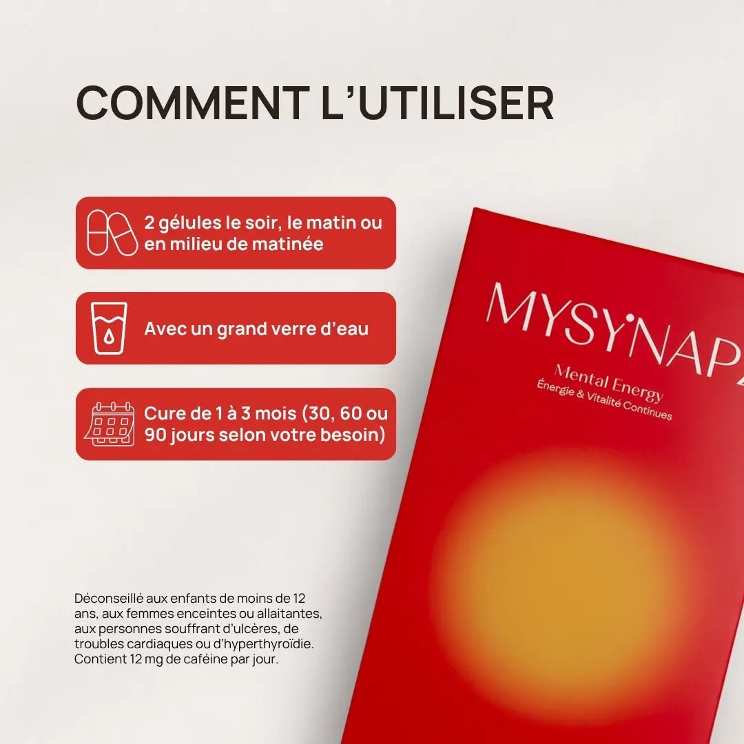 Conseils d’utilisation de la cure Mental Energy MySynapz